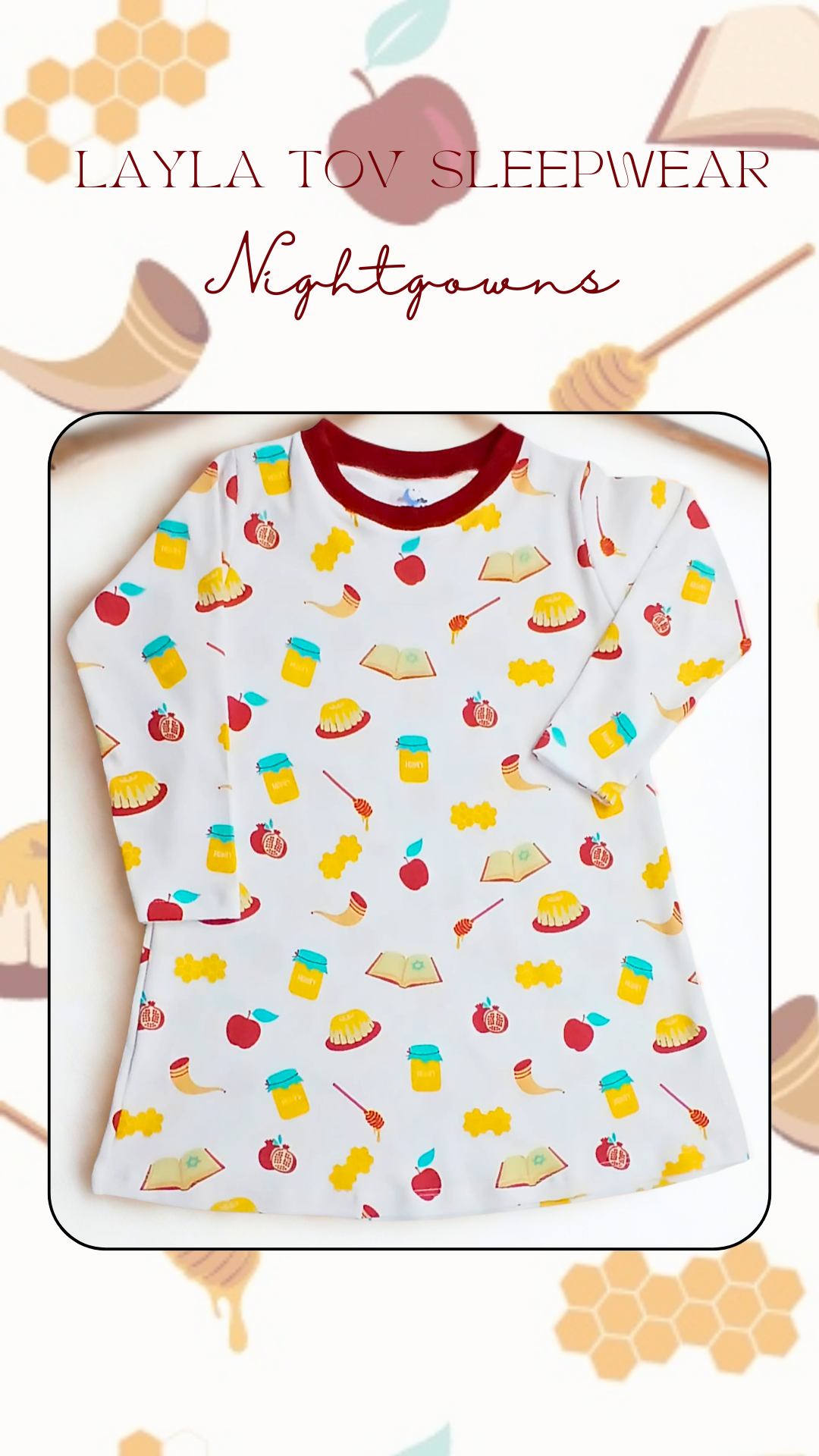 Girl's Rosh Hashanah Nightgown